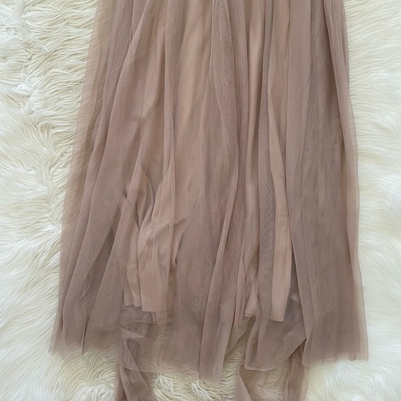 Birdy Grey Sandy Taupe Tulle Tan Strapless Christina Convertible Formal Dress - Picture 12 of 15